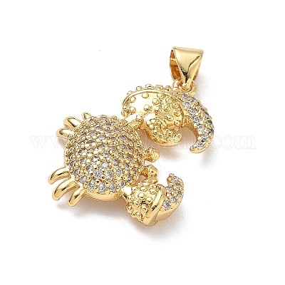 Латунные микро проложить кубического циркония подвески KK-P330-01A-G-1