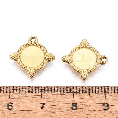 Оправы для подвесок из нержавеющей стали 304 в виде кабошонов STAS-T067-08G-1