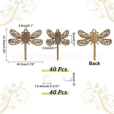 Набор для изготовления кулона с пустым куполом своими руками DIY-PH0022-32-1