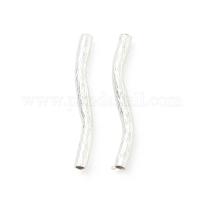 Латунные волнистые трубчатые бусины&nbsp;KK-H532-36B-S-1