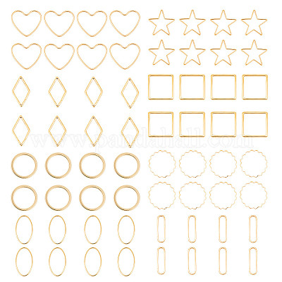 Латунные соединительные колечки KK-BC0005-21G-1