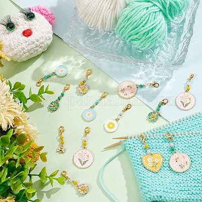 Маркеры для подвесок «цветок и пчела» HJEW-AB00355-1