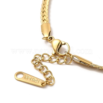 Ионное покрытие (ip) 304 нержавеющая сталь кубинский звено цепи браслет для женщин BJEW-G667-06G-1