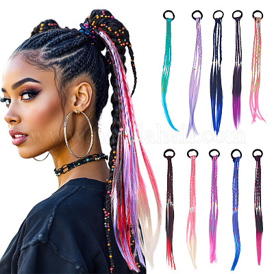 10шт 10-х цветные парики из высокотемпературного шелка PHAR-TA0001-12-1