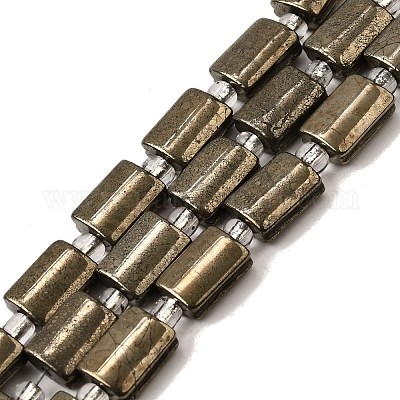 Природного пирита бисер нитей G-Z087-C03-1