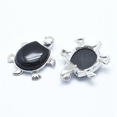 Естественный обсидиановый кулон&nbsp;G-G759-B16-1