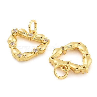 Подвески из латуни и кубического циркония KK-S371-05G-1