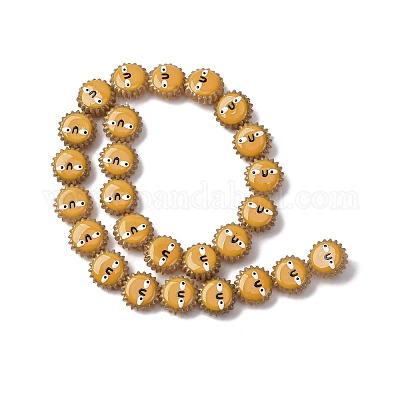 Бусины из стеклянной эмали LAMP-Q045-01I-1