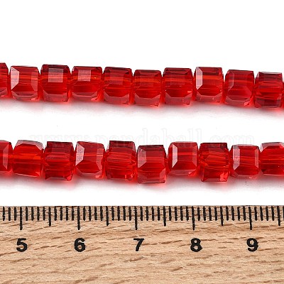 Стеклянные бусины&nbsp;GLAA-R041-6x6mm-03-1