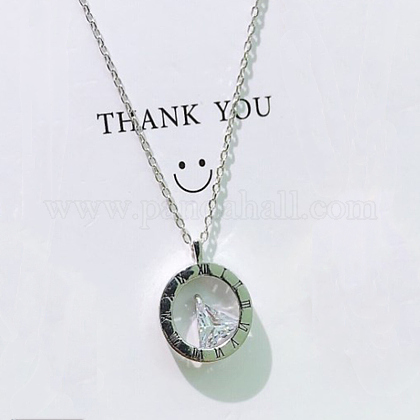 925 подвесные стерлингового серебра ожерелья NJEW-BB70561-A-1