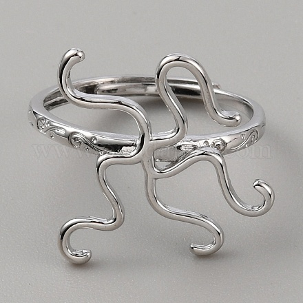Componenti anello in ottone regolabile&nbsp;FIND-WH0155-002C-1
