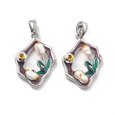 Латунь эмаль подвески KK-B129-23P-1