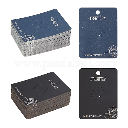 Nbeads 100 Pcs 2 Colors Paper Brooch Display Cards CDIS-NB0001-17-1