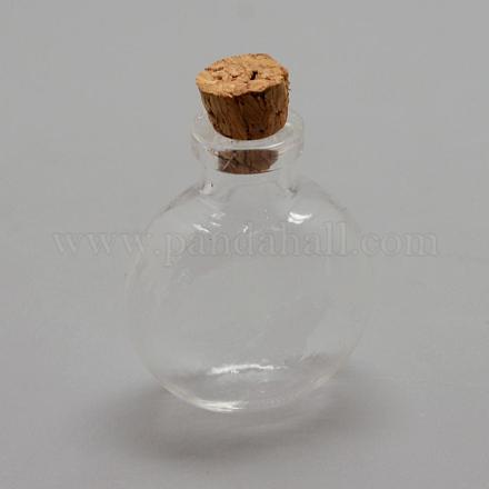 Стеклянная бутылка шарик контейнеры AJEW-R045-14-1
