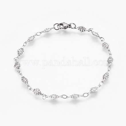 Bracelets avec chaînes en 304 acier inoxydable BJEW-P236-04P-1