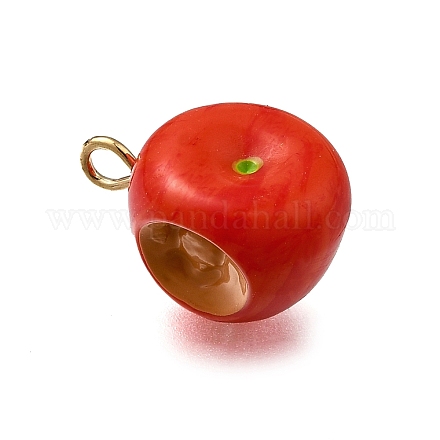 Латунные подвески из акрила OACR-R006-01G-14-1