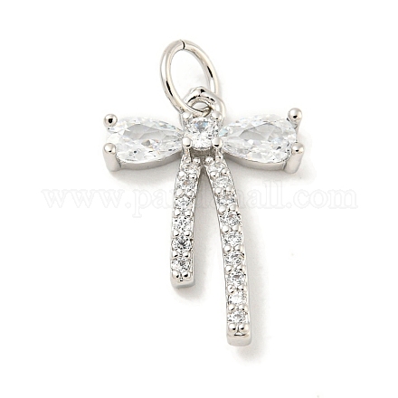 Покрытие стойки латунь микропаве прозрачные подвески из кубического циркония KK-B093-01C-P-1