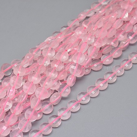 Chapelets de perles en quartz rose naturel G-I249-A15-1