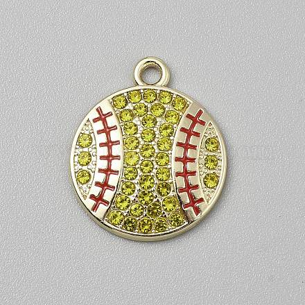 Подвески из сплава и страза&nbsp;LS-FIND-CJC0016-50B-1