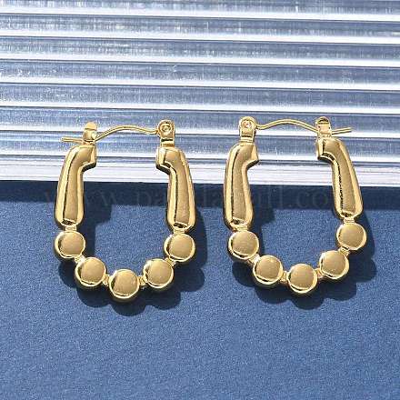 Серьги-кольца из нержавеющей стали 304 для женщин EJEW-L296-036G-1