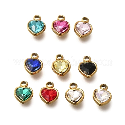 Нержавеющая сталь 304 с подвесками из стразов STAS-Q346-01G-1