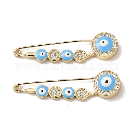 Броши из настоящей позолоченной латуни 18 карат со стразами JEWB-M040-01G-01-1