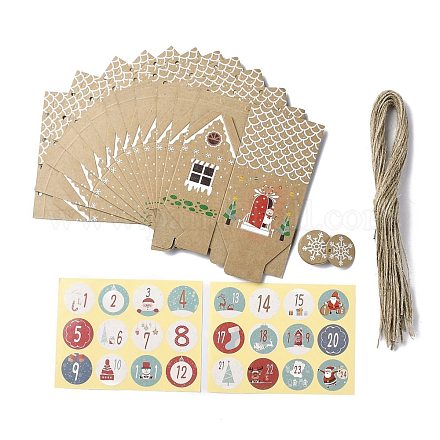 Scatole di carta per dolci regalo a tema natalizio CON-H014-01-1
