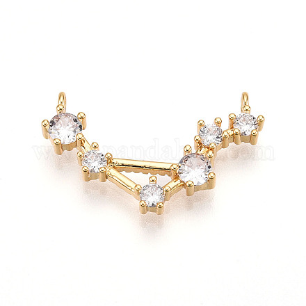 Латунные микро проложить кубического циркония подвески KK-N261-120C-G-1