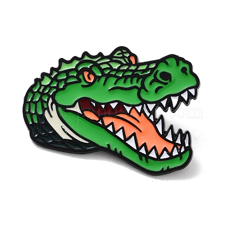 Broche en émail en alliage de crocodile JEWB-C029-11-1