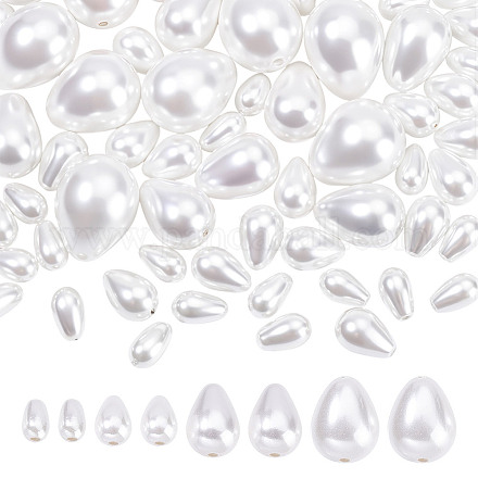 60 шт. 4 вида бусин из ракушек и жемчуга BSHE-NB0001-35-1