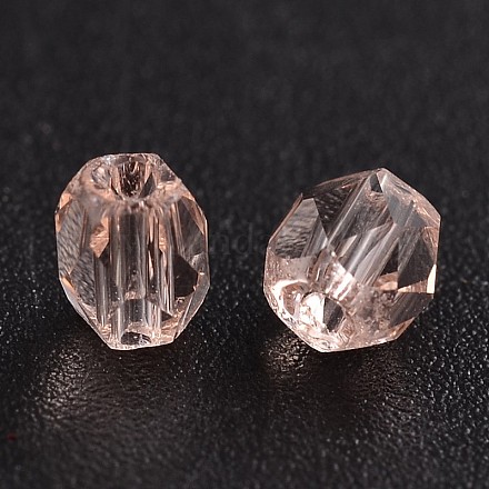 Facettes en verre transparent perles rondes GLAA-L004-A10-1