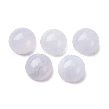 Натуральный голубой агат шнурка кабошоны G-O185-01G-02-1