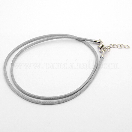 Waxed Cord Necklace Making MAK-F003-08-1