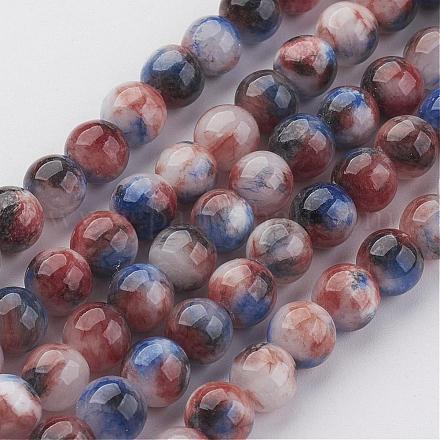 Natural Persian Jade Beads Strands G-J356-33-6mm-1