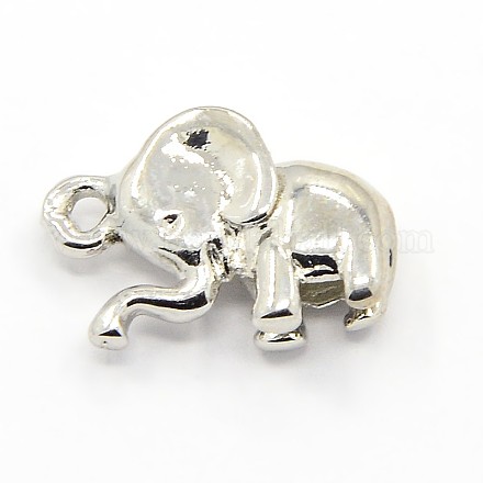Brass Elephant Pendants KK-I591-16P-NR-1