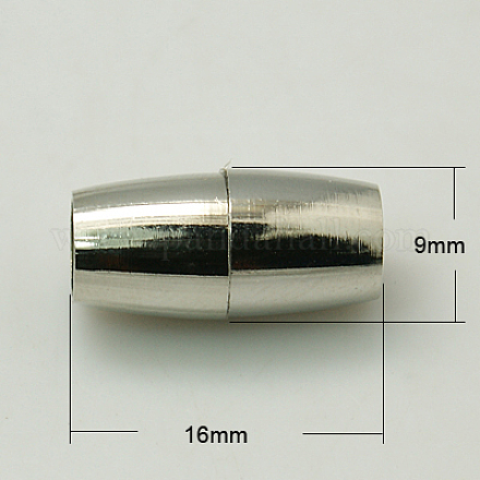 Cierres magnéticos de latón con bucles KK-C3036-16x9mm-N-1