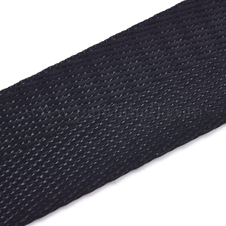ナイロンツイルテープリボン  ヘリンボーンリボン  裁縫用  ブラック  1インチ（24.5mm）  約25ヤード/ロール（22.86メートル/ロール） NWIR-WH0009-10-1