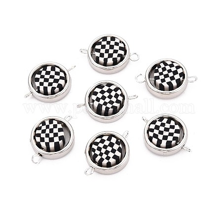 Полимерные глиняные бусины с пластиковой оправой ccb подвески CLAY-T022-35M-02-1