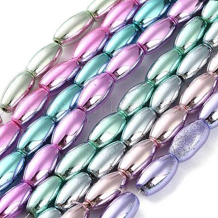 Гальванические нити из синтетических немагнитных гематитовых бусин G-C248-J01-6x12mm-1