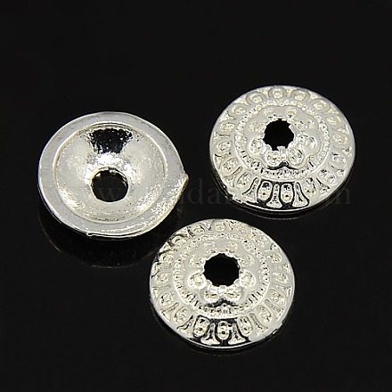Apetalous Brass Bead Caps KK-N0005-06-14mm-1