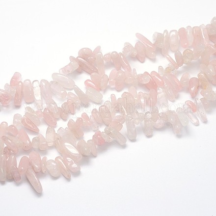 Chapelets de perles en quartz rose naturel G-O051-01-1