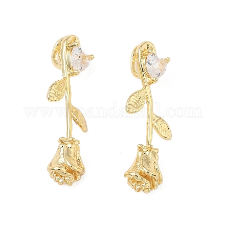 Латунные микро проложить кубического циркония подвески KK-L256-03G-1