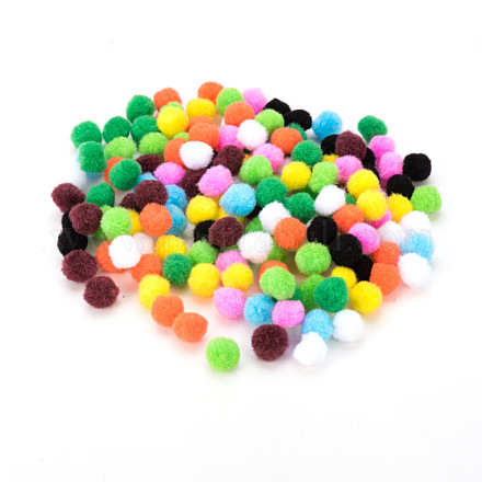 Bolas de pompones surtidos multicolor pandahall elite de 15mm alrededor de 1000 uds para manualidades para manualidades de muñecas decoración de fiesta AJEW-PH0001-15mm-M-1