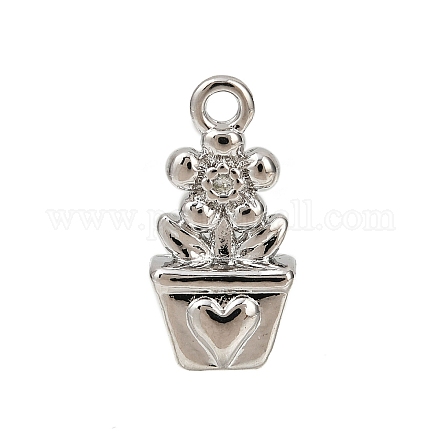Подвески из латуни с прозрачным фианитом KK-L238-08P-1