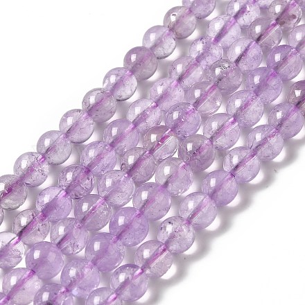 Chapelets de perles en améthyste naturelle G-E589-01B-1