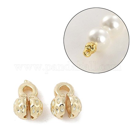 Наконечники бусин из латуни в виде цветка&nbsp;LS-KK-M326-10G-1