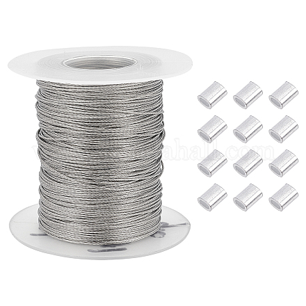 PandaHall 328 Feet/109 Yards 0.6mm Heavy Duty Picture Hanging Wire OCOR-WH0032-09A-1