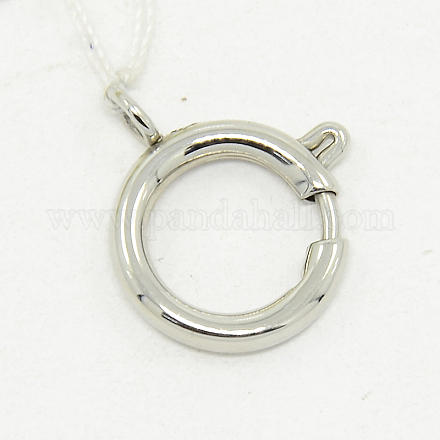 304 Stainless Steel Spring Ring Clasps STAS-O040-F-04-1
