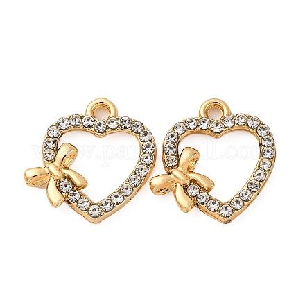 Подвески из сплава и страза&nbsp;LS-PALLOY-S052-01G-C-1