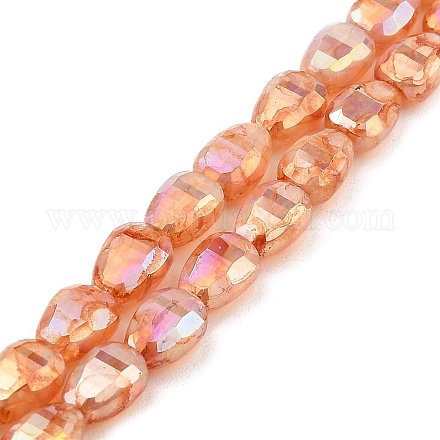 Imitation Jade Glass Beads Strands GLAA-P058-06A-04-1